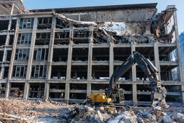 Commercial Building Demolition in New Albany